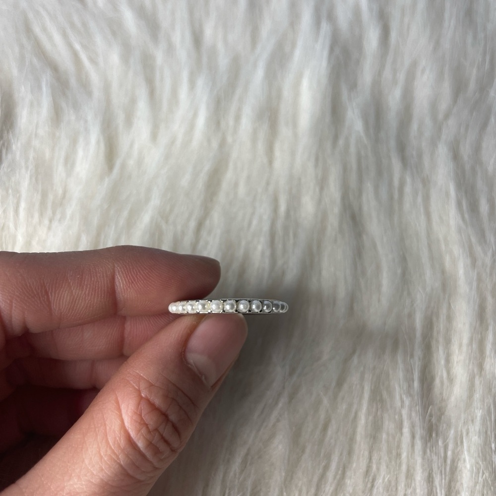 Elegant Pearl Band Ring